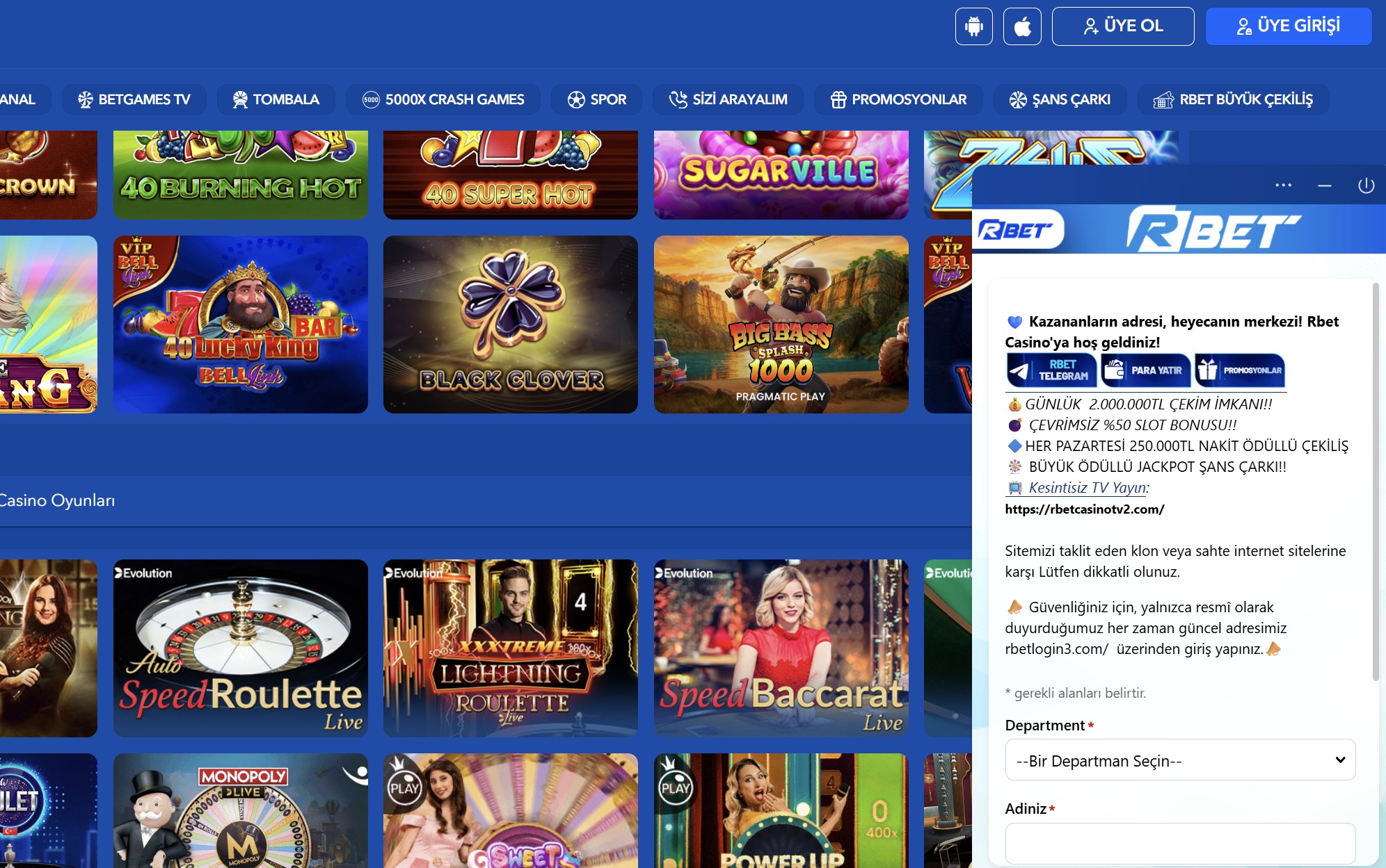 rbet giriş